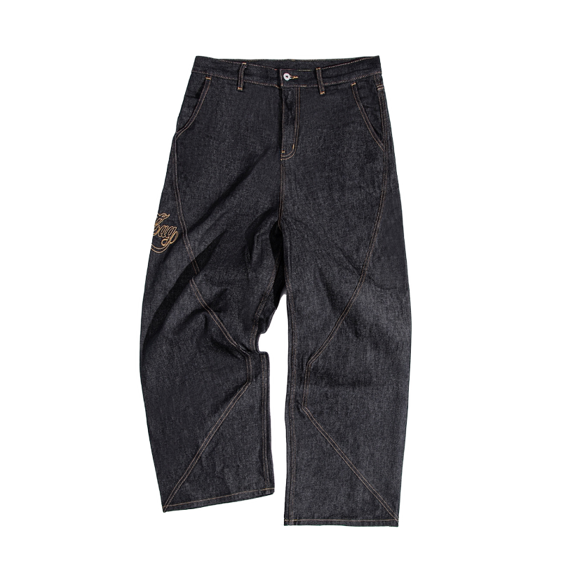 Losttag 3D Cut Raw Denim Jeans with Stereo Splicing and Tailored Silhouette