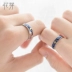 Hoa Bud Original Van Gogh Star Ring Cặp đôi Một cặp Nhẫn đuôi bạc nguyên chất Cá tính đơn giản Sinh viên Nhật Bản và Nhẫn Tanabata Hàn Quốc - Nhẫn