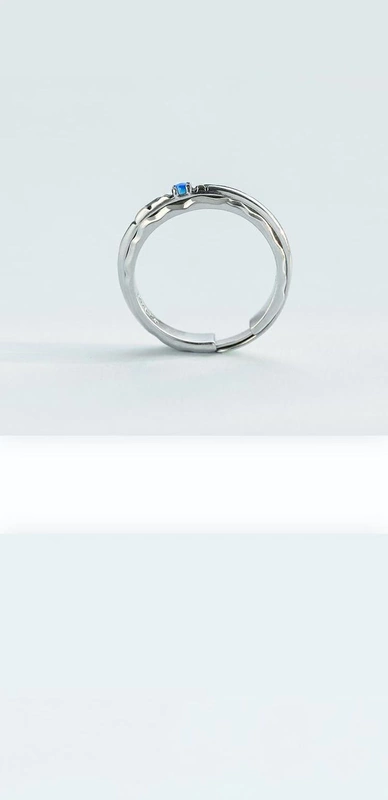Nụ hoa ban đầu Xu bạn một chiếc nhẫn đầy sao nữ sterling bạc đơn giản Nhật Bản và sinh viên hipster Hàn Quốc ngón trỏ đuôi nhẫn ngón tay cái nữ