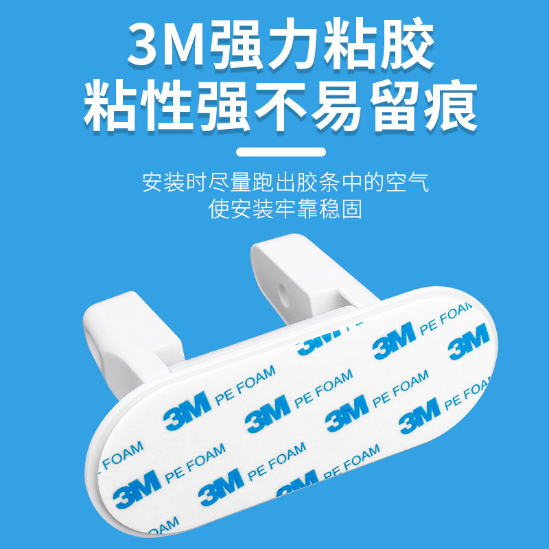 2 Installation-Free Door Locks, Bedroom Wooden Door Handle Locks, Child Safety Locks, Pet-Proof Balcony Swing Door Locks