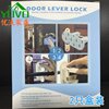 2 Installation-Free Door Locks, Bedroom Wooden Door Handle Locks, Child Safety Locks, Pet-Proof Balcony Swing Door Locks