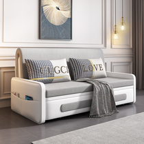 New sofa bed modern net red folding dual-purpose bed small apartment type handy technology cloth can be stored and slid