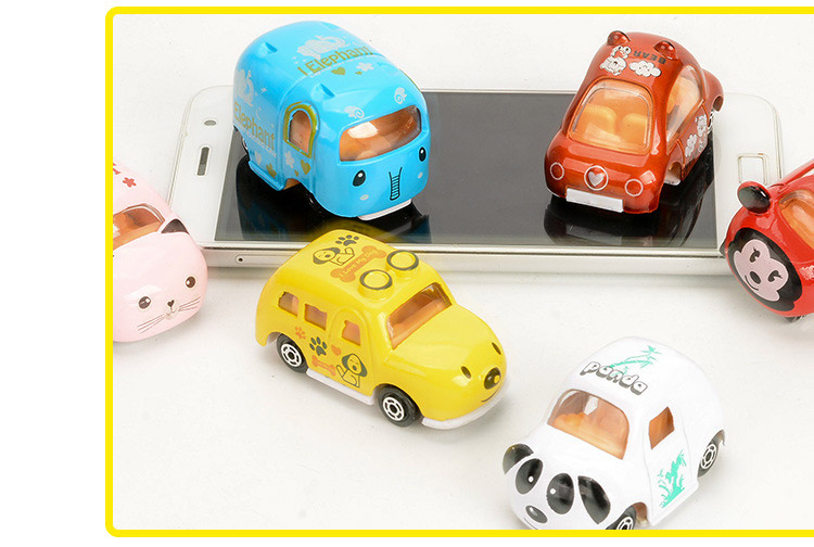 Đồ chơi ô tô cho bé đặt mini mô phỏng hợp kim nhôm hoạt hình kéo lại xe mô hình bé trai và bé gái xe đồ chơi - Chế độ tĩnh mô hình kiến trúc