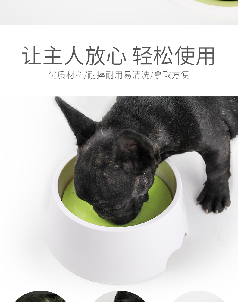 Chó bát mèo uống nước bát chậu vật nuôi không ướt miệng mèo nước nước chó uống đài phun nước tạo tác đơn bát - Cat / Dog hàng ngày Neccessities 	bát ăn cho chó to