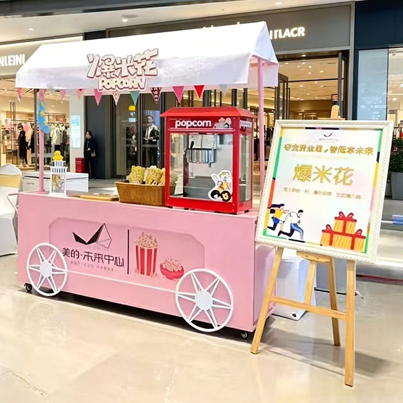Mobile Food Carts, Small Push Carts for Sales Promotion, Flower Carts, Night Market Mobile Stalls, Market Stall Racks, Snack Carts