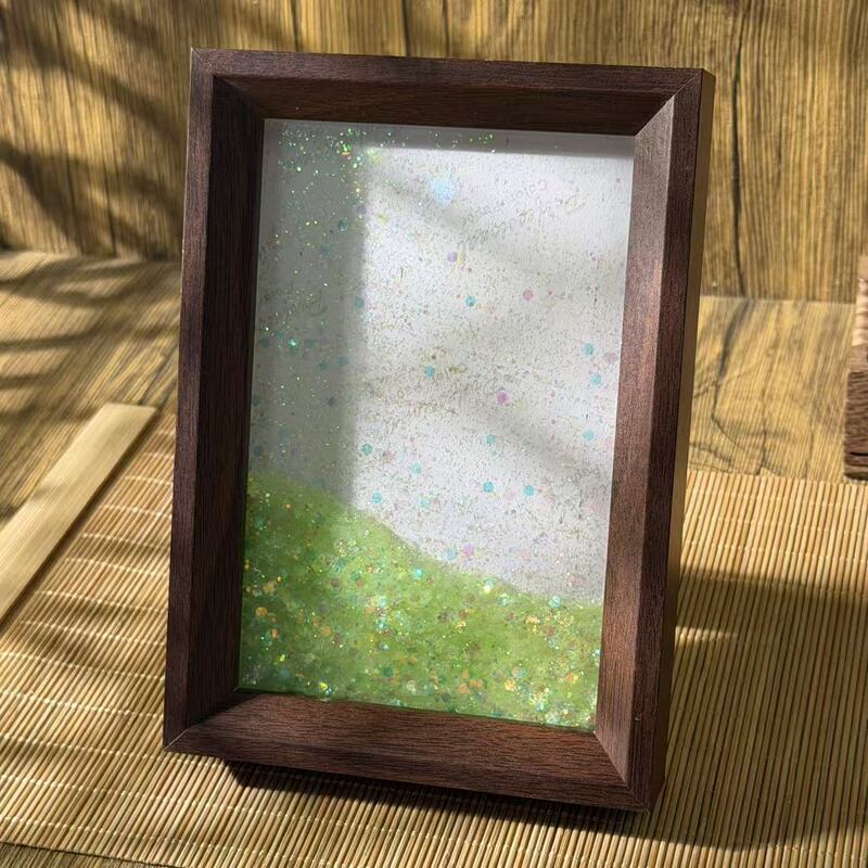 Galaxy Quicksand Atmosphere Photo Frame Ornament Decorative Painting Creative Display Stand with Handwritten Calligraphy Card Paper Office Decoration Galaxy Quicksand Atmosphere Photo Frame Ornament Decorative Painting Creative Display Stand with Handwritten Calligraphy Card Paper Office Decoration