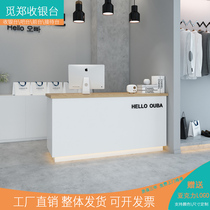Very simple wind cash register clothing shop small counter simple modern barbershop bar beauty salon reception front desk