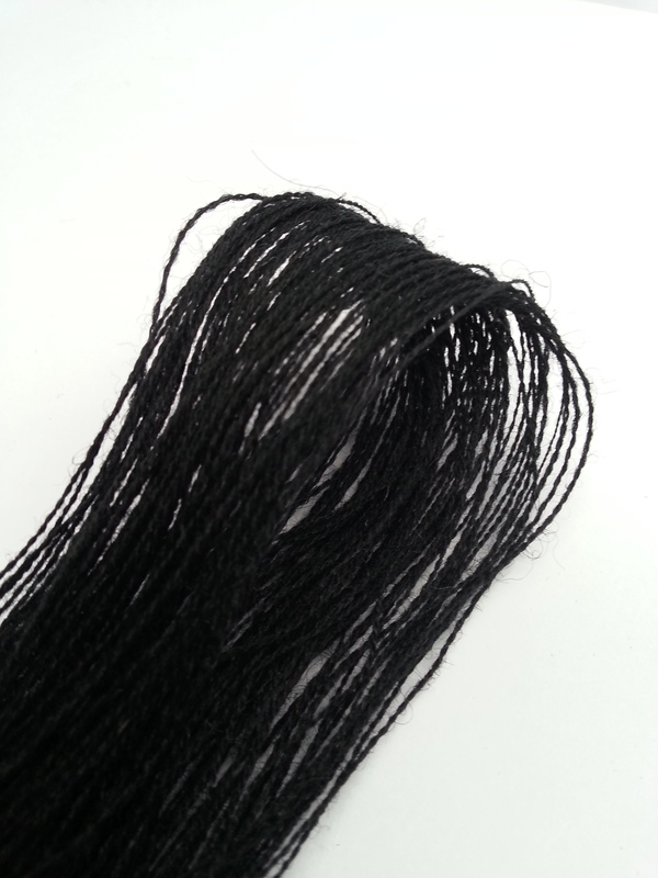 Pure Wool Yarn, Australian Wool Yarn, Black, Sichuan Liangshan Yi Ethnic Clothing Yarn, Pure Wool Yarn for Hand Knitting