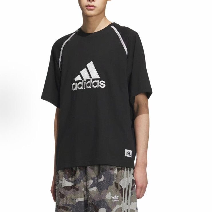 Adidas Originals Soft, Comfortable, Simple and Versatile Short-Sleeved T-Shirt for Men Kc3861