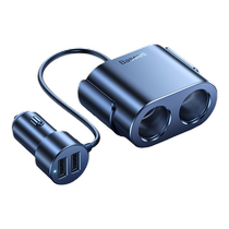Baseus car charger cigarette lighter conversion plug one to two usb car charger multi-function expansion fast charging car