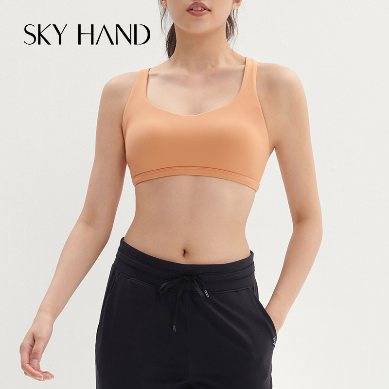 SKYHAND Sport lingerie women Summer outwear Running shockproof beauty back harness Vest Yoga Bra Yoga