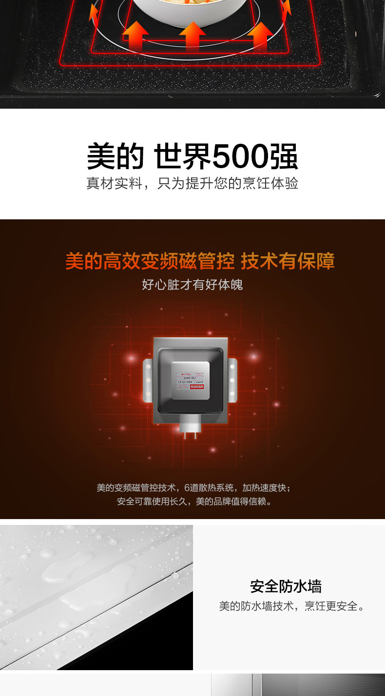 美的 L201B 变频 蒸烤箱一体 全自动微波炉 图19