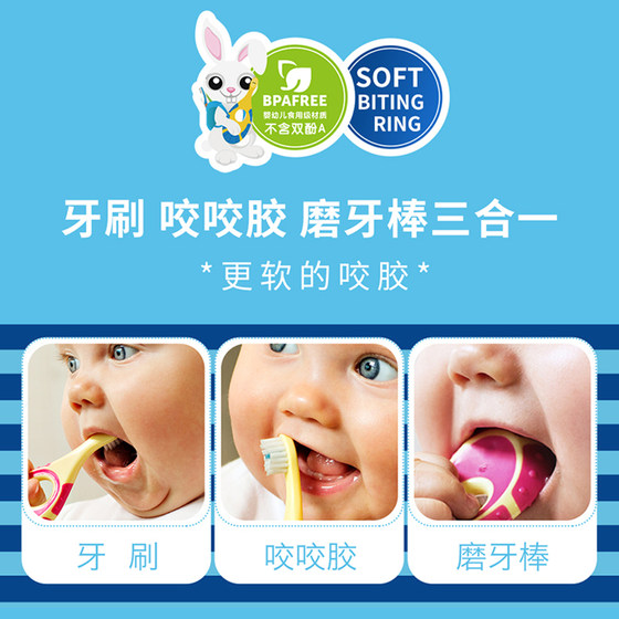 Norway jordan imported children's toothbrush baby toothbrush 0 to 3 years old to 6-12 years old soft bristled oral cleaning