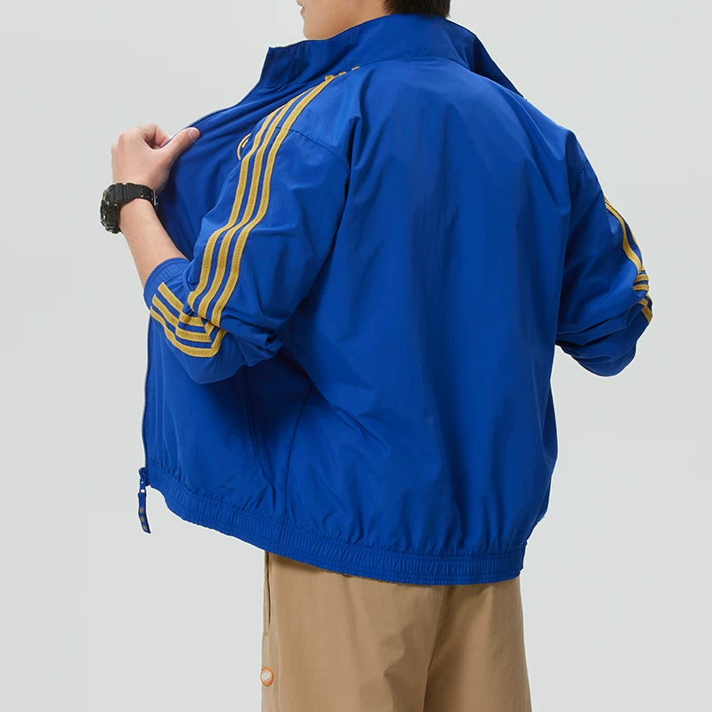 Синий спортивный летний костюм/куртка для мужчин от Adidas