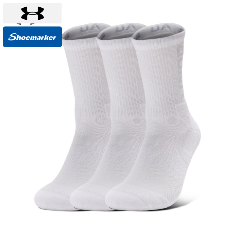 Under Armour Ua Official Men's and Women's Socks 2025 New Sports and Leisure Socks Breathable Mid-Calf Socks Basketball Socks Running Socks