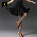 Флэш -искусство латинская танцевальная юбка для женщин для женщин современная танцевальная одежда Профессиональная новая национальная стандартная танцевальная практика нерегулярная короткая юбка