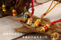 Language lion microscripture pendant jewelry pendant ornament wheel film Guanyin Wealth God Manjusri