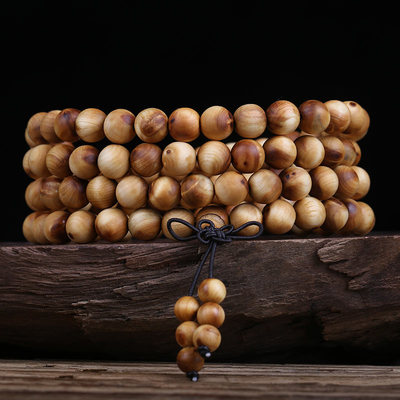 太行崖柏男太行山岩柏老料108颗佛珠手链