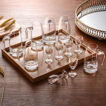 Glass spirits glass white wine glass home small 2 two one mouthfuls of wine gu wine divider set wine jug bullet cup