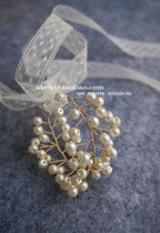 Banquet Beautiful European and Korean bride wrist flower fashion wedding gift creative pearl bridesmaid sister group bracelet celebration