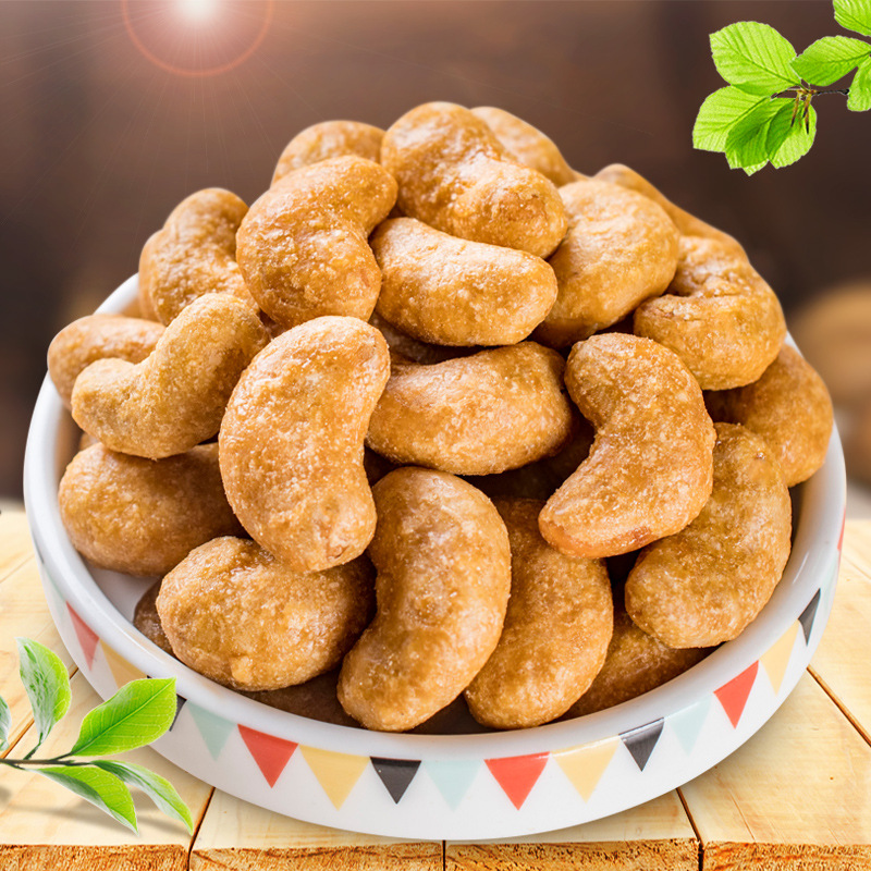 Charcoal grilled salt ovens with cashew nuts 500 gr nuts small zero food casual office terroy cashew nuts 