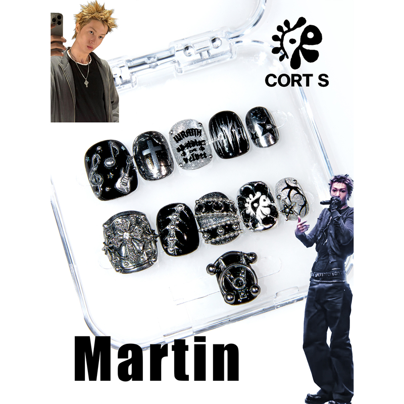 【Support Nail Art】Cortis Nail Art Martin Martin Wearable Nails/Original High-Quality Handmade Wearable Nails