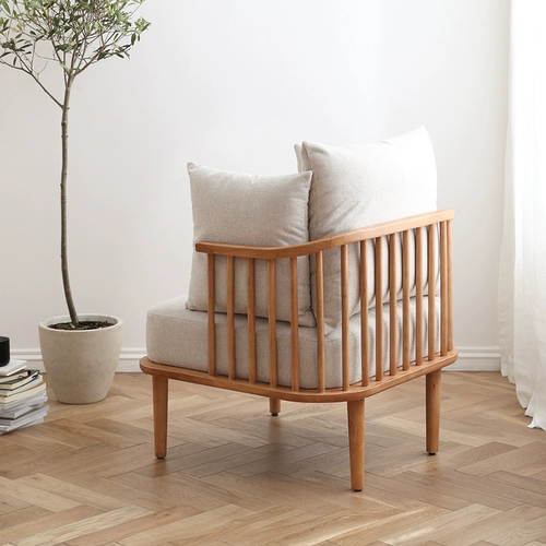 汉哲 Современный и минималистичный диван для отдыха из натурального дерева