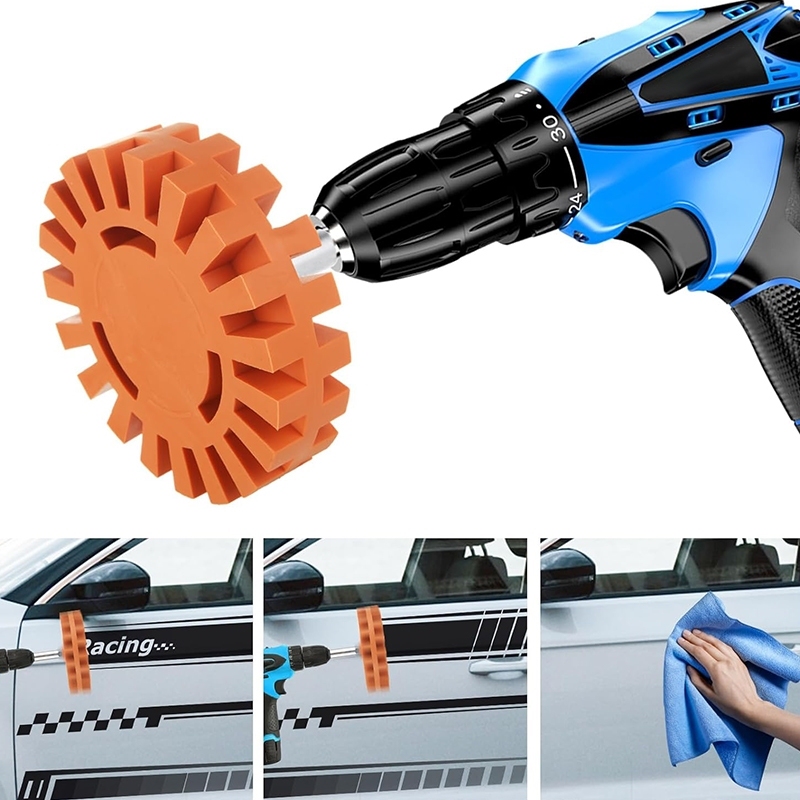 Car Tire 4inch Rubber Removal Wheel, Rubber Grinding Wheel, Pneumatic Electric Rubber Removal Disc, Tire Polishing