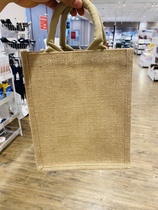 Japan Nidali jute bag bag portable shopping buy vegetable linen shopping Greens shopping green retro vertical trumpet