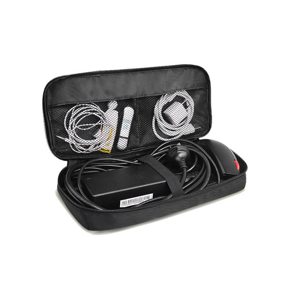 Portable portable digital laptop power cord storage bag accessories charging adapter mouse protective bag