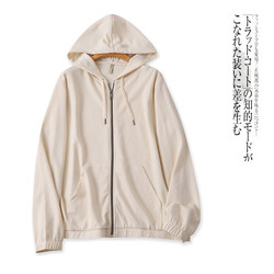 Hooded Cardigan Jacket Spring and Autumn New Foreign Trade Uniform Hooded Zipper Long Sleeve Solid Color Stretch Sweatshirt for Men and Women 29004