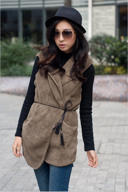 Gilet femme en Mélange de cachemire - Ref 3316765 Image 15