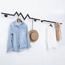  Clothing store display rack Wall hanger hook wall long rod hanging wall hanging rack Wall crossbar clothes rack