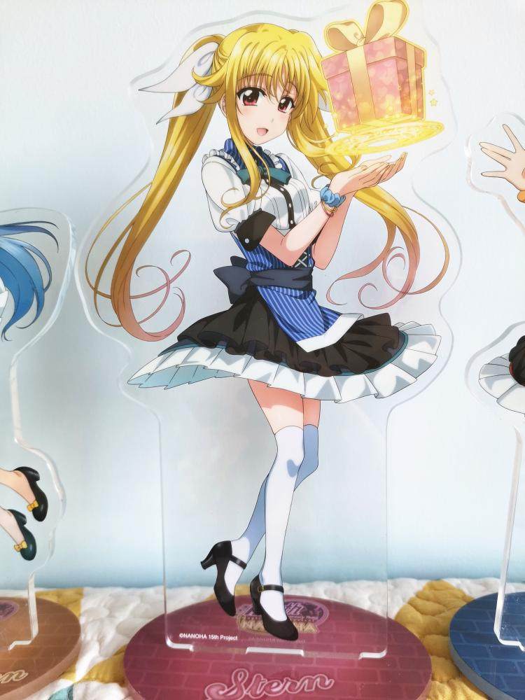 日单散货魔法少女奈叶15周年纪念party亚克力超大立牌菲特现货