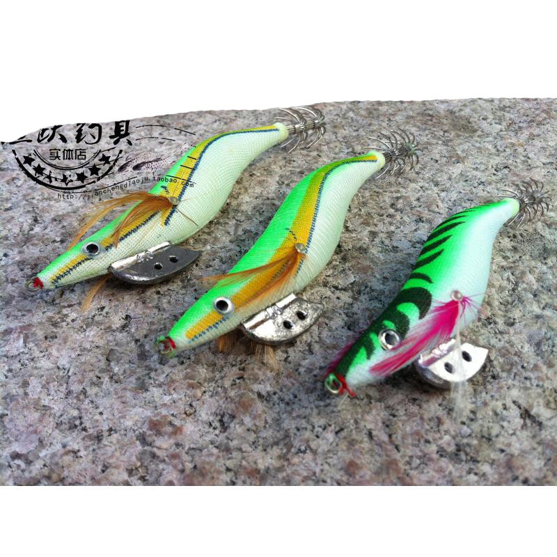 Lua bait wood shrimp squid hook squid shrimp nightlight wood shrimp 3 5 # Lua fake bait shrimp