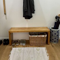 Nordic Shoe Changing Stool Home Doorway 25cm Wide Pure Solid Wood Genguan Stool Ultra Narrow 20cm Wide Shoe Stool Brief Modern