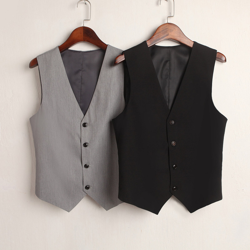 2019 Spring/Summer Korean Style Short Vest for Men and Women, Slim Fit, Versatile Suit Vest, Workwear Waistcoat for Autumn