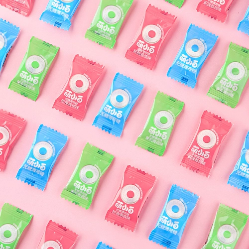 嚼爽 Мятая сахарная сеть коричневая конфеты прочные и прохладные цветы