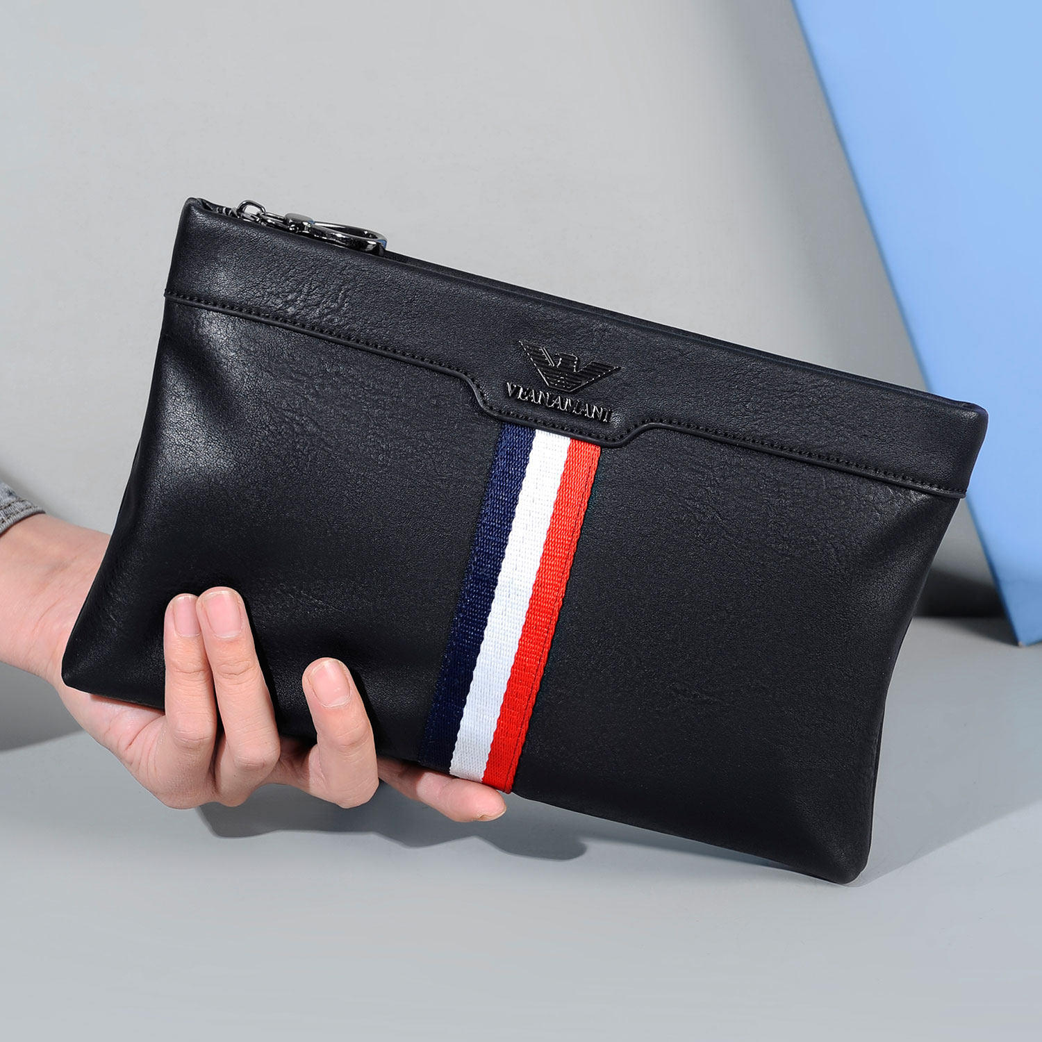 Vifang Amanny men's bag men's hands with bags Luxury handbags men's leather light extravagant envelopes bag hands to catch the men