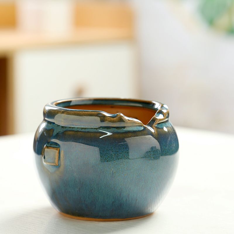 Creative and Stylish Succulent Ceramic Flower Pots with High Aesthetic Value, Suitable for Outdoor Use, Affordable, Ultra-Thick Glaze, Various Shapes, Decorative for Home Use Creative and Stylish Succulent Ceramic Flower Pots with High Aesthetic Value, Suitable for Outdoor Use, Affordable, Ultra-Thick Glaze, Various Shapes, Decorative for Home Use