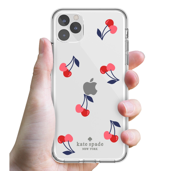 Kate Spade iPhone 14 Pro Max 13 Transparent Case Cherry 12 Suitable for Apple Phone Case 11 15 Plus Ultra