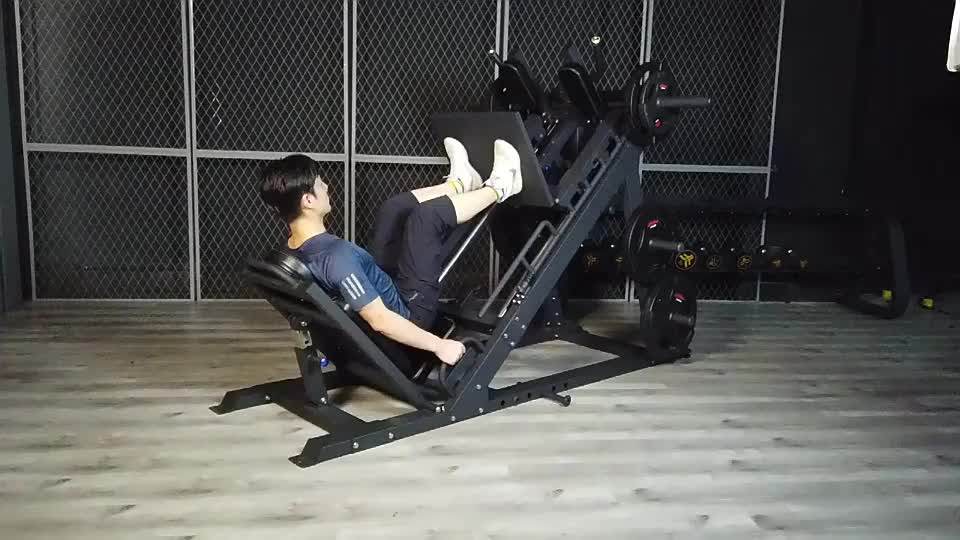 プロ仕様フィットネスストレングスハックスクワット45度レッグプレス