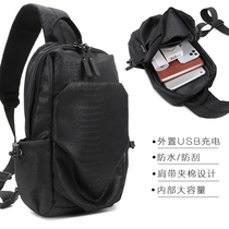 Swiss Sergeant Knife Men's Chest Bag Simple One Shoulder Messenger Bag Multifunctional Crossbody Bag Fashion Bag Men's Bag