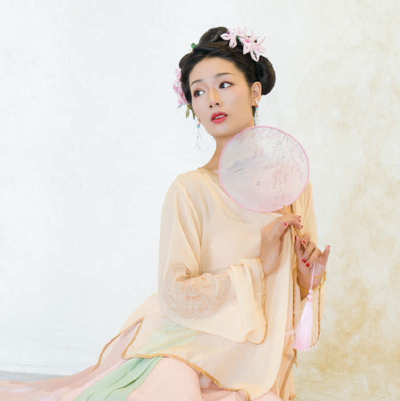 King Kong Dance Poetic Original Design Heavy Craft Embroidery Classical Dance Versatile Gauze Adult Practice Dress Flowing