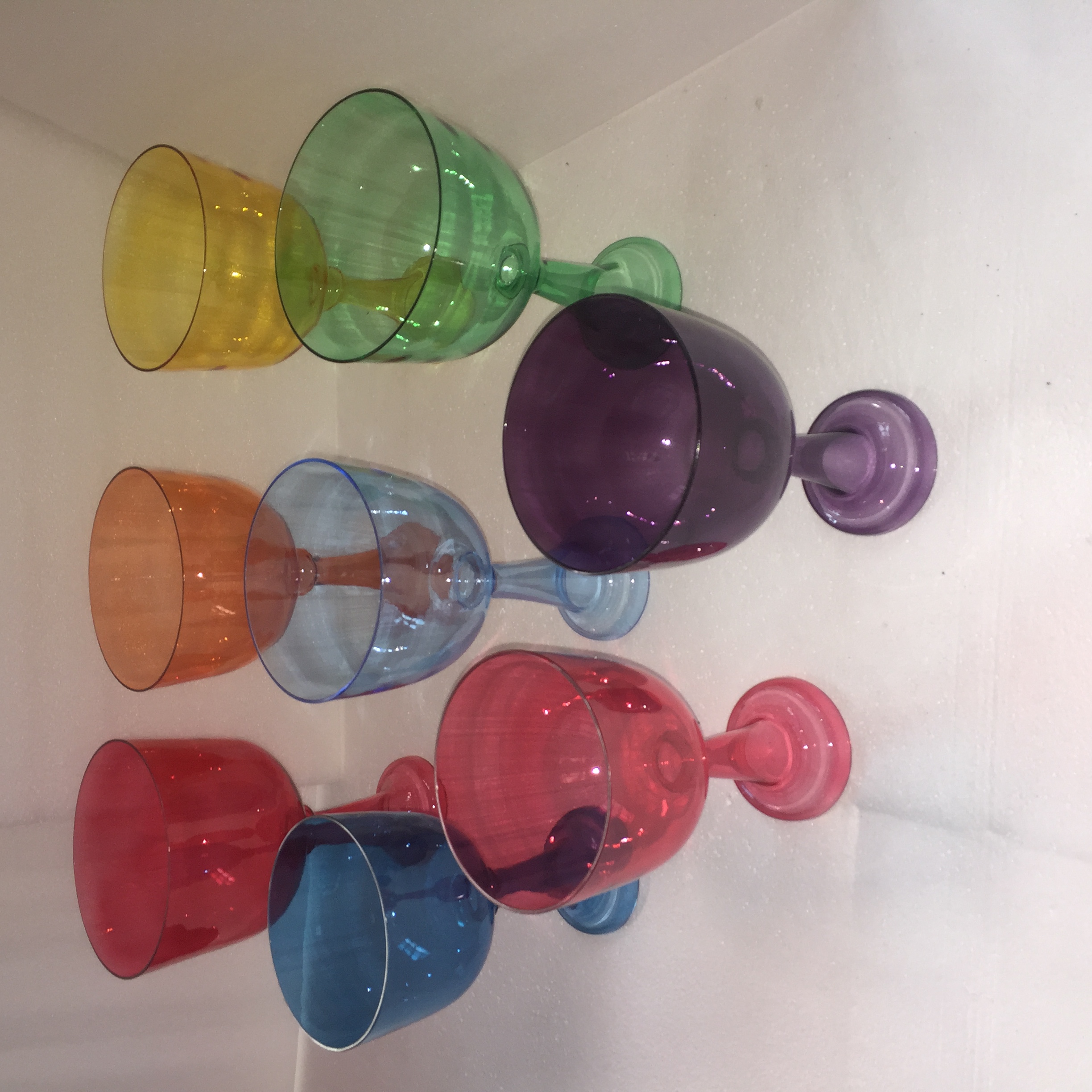 7 Chakra Sets Crystal Holy Cup 8 quasi-tones CDEFGABC Red Orange Yellow green Blue Indigo Red