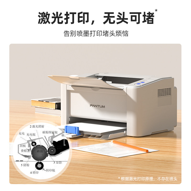 Pantum P2206W Printer Black and White Laser Mobile Phone Wireless Student Home Small Office A4 Home Business Use