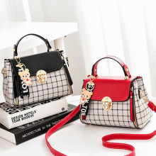 女士单肩斜挎包迷你小包包菱格女包小方包