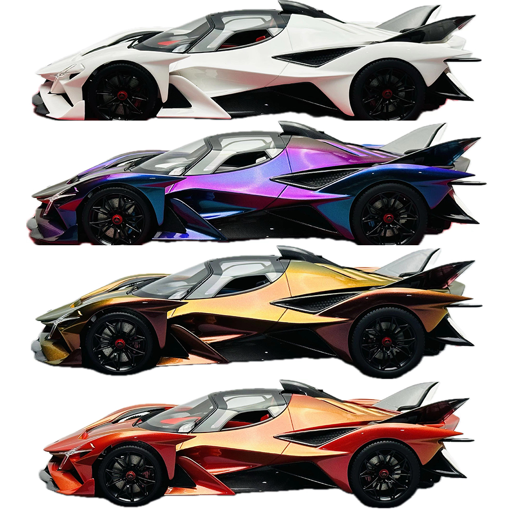 Peako 1:64阿波羅Apollo Project EVO模型變色塗裝汽車仿真車模