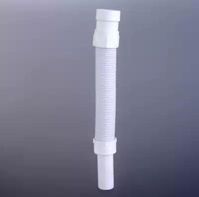 Bathroom accessories basin deodorant sewer elastic drain pipe white ABS plastic universal water pipe bellows