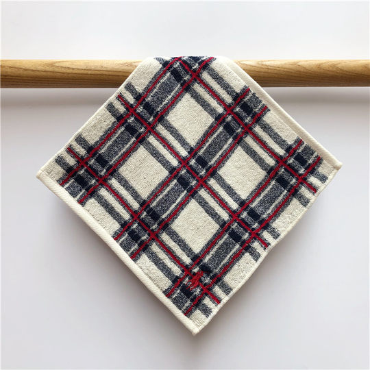 出口日本经典款式刺绣纯棉毛圈柔软口袋男士面巾毛巾方巾手帕